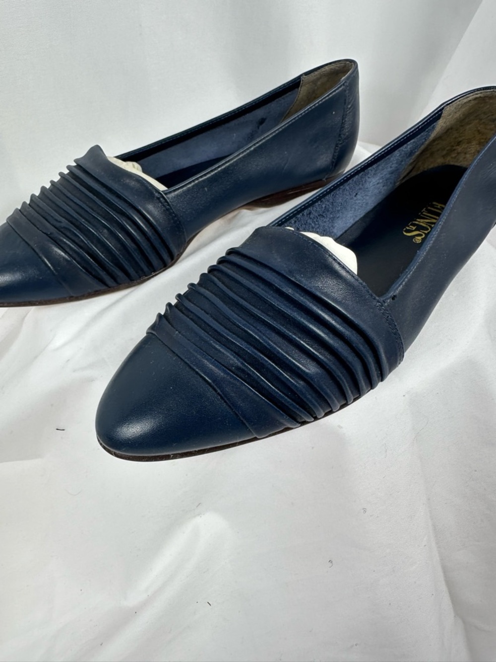 Flings Black pleaded flat dress/casual shoe
